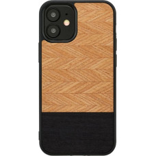 Man&Wood case for iPhone 12 mini herringbone nero black