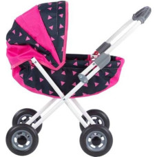 Minikid Pram for  Doll - ATIX - LENA - PINK / BLACK