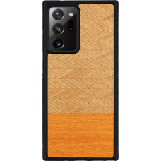 Man&Wood case for Galaxy Note 20 Ultra herringbone arancia black