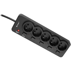 Tracer 46976 PowerGuard 1.8m Black (5 Outlets)