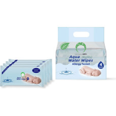 Aqua Wipes AQUA WATER WIPES mitrās salvetes 50x4 gab., 2000302