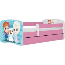 Kocot Kids babydreams pink frozen land gulta bez atvilktnes ar matraci 180/80