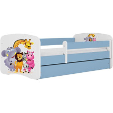 Kocot Kids babydreams blue zoo gulta bez atvilktnes ar matraci 180/80