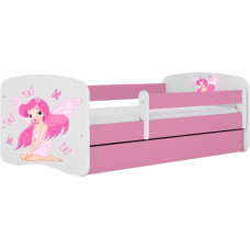 Kocot Kids babydreams pink fairy with butterflies gulta bez atvilktnes ar matraci 160/80