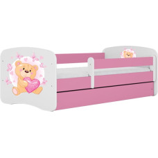 Kocot Kids babydreams pink teddybear butterflies gulta bez atvilktnes ar matraci 180/80