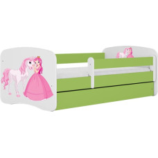 Kocot Kids babydreams green princess horse gulta ar atvilktni un matraci 140/70