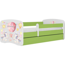 Kocot Kids Gulta babydreams green balloon ar kasti ar matraci 160/80