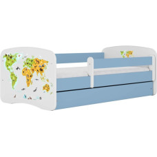 Kocot Kids Gulta babydreams blue map ar kasti ar matraci 160/80