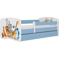 Kocot Kids Gulta babydreams blue animals ar kasti ar matraci 160/80