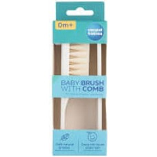 Canpol Babies CANPOL 2/424 Szczotka + grzebień do włosów miękka biała