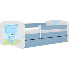 Kocot Kids babydreams blue blue teddybear gulta ar atvilktni un matraci 180/80