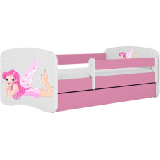 Kocot Kids babydreams pink fairy with wings gulta ar atvilktni un matraci 140/70