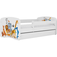 Kocot Kids Gulta babydreams white animals bez kastes ar matraci 140/70