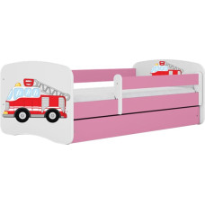 Kocot Kids babydreams pink fire brigade gulta bez atvilktnes ar matraci 140/70