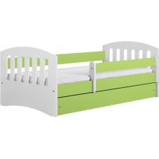 Kocot Kids classic 1 green gulta bez atvilktnes ar matraci 140/80