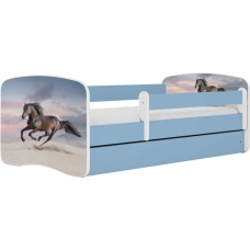 Kocot Kids Gulta babydreams blue galloping horse ar kasti ar matraci 180/80