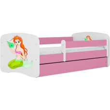 Kocot Kids Gulta babydreams pink mermaid ar kasti ar matraci 180/80