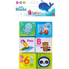 Bam Bam 432485 Klocki miękkie 6szt