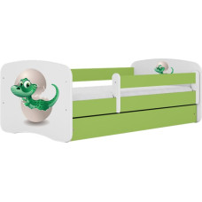 Kocot Kids babydreams green baby dino gulta ar atvilktni un matraci 180/80