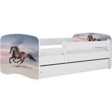 Kocot Kids Gulta babydreams white galloping horse bez kastes ar matraci 160/80