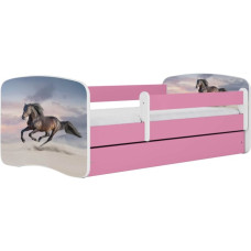 Kocot Kids Gulta babydreams pink galloping horse bez kastes ar matraci 140/70