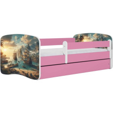 Kocot Kids Gulta babydreams pink ship bez kastes ar matraci 140/70