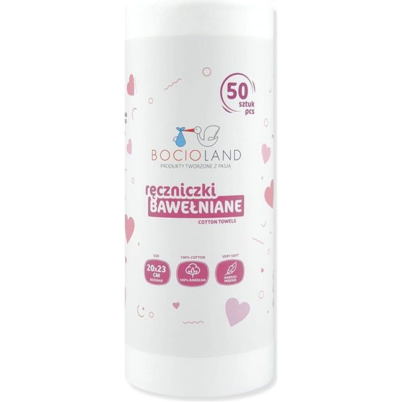 BOCIOLAND 1547 bomullshanddukar på rulle, 20×23 cm – BL154