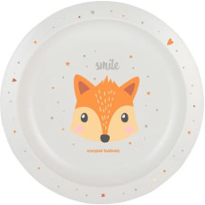 Canpol Babies CANPOL 4/411 Talerz plastikowy Cute Animals pomarańczowy