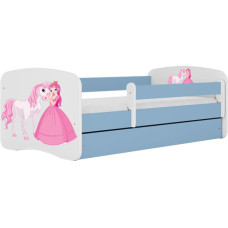 Kocot Kids babydreams blue princess horse gulta bez atvilktnes ar matraci 160/80