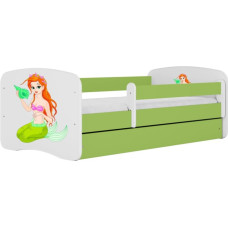 Kocot Kids Gulta babydreams green mermaid ar kasti ar matraci 140/70