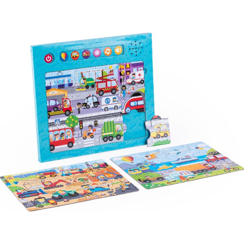 Dumel DG 82719 Puzzle dźwięki wokół nas pojazdy