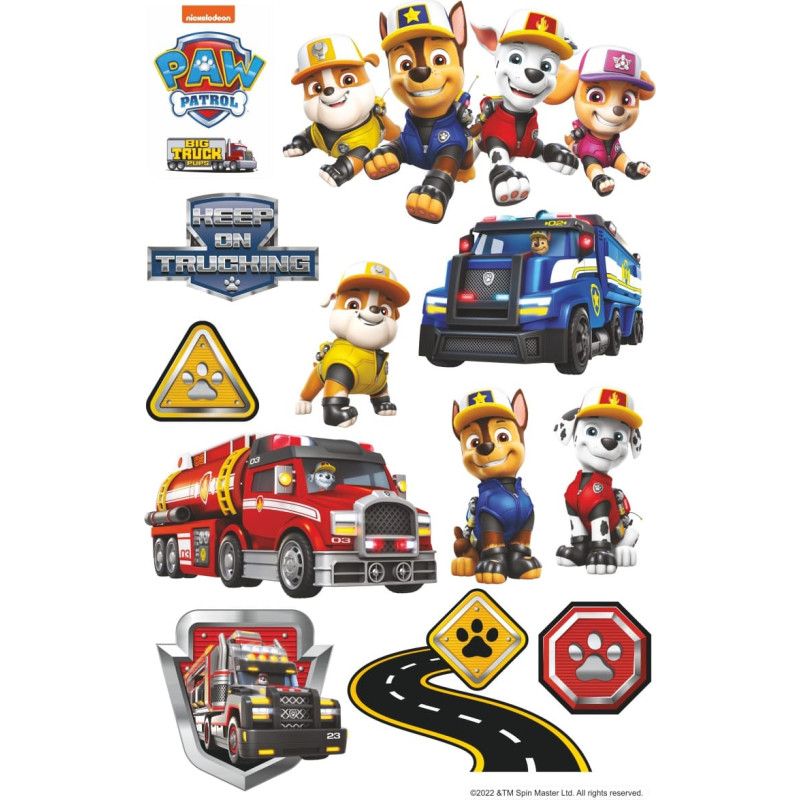 Minikid MARKO SLKPP-017 Dekoracja ścienna duża Psi Patrol 4 postacie