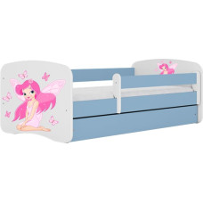 Kocot Kids babydreams blue fairy with butterflies gulta ar atvilktni un matraci 180/80