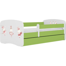 Kocot Kids Gulta babydreams green bunnies with butterflies bez kastes ar matraci 160/80