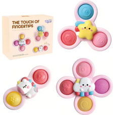 Woopie BABY Kosmiczny Spinner Pop-it  Zabawka Sensoryczna  Wymienne 3 szt Różowy.