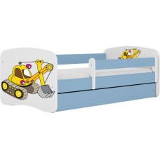 Kocot Kids babydreams blue digger gulta ar atvilktni un matraci 180/80