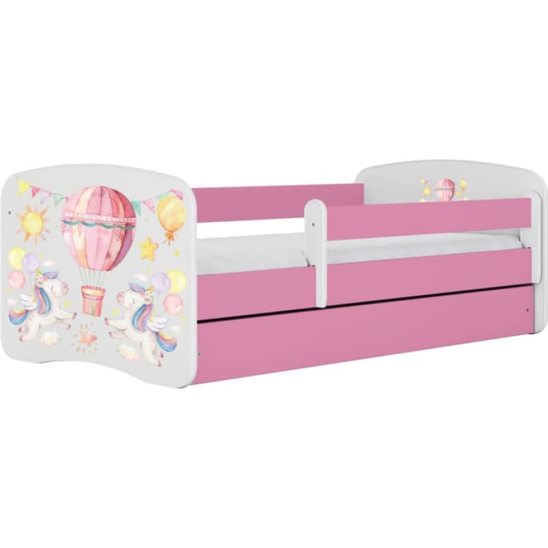 Kocot Kids Gulta babydreams pink balloon ar kasti ar matraci 180/80