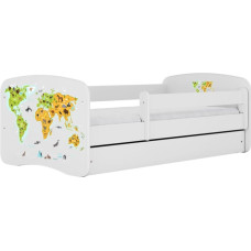 Kocot Kids Gulta babydreams white map ar kasti ar matraci 180/80