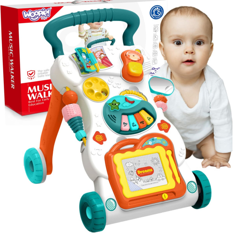 Woopie BABY Musikgåstol med magisk ritbräda