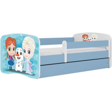 Kocot Kids babydreams blue frozen land gulta bez atvilktnes ar matraci 160/80