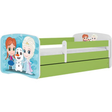 Kocot Kids babydreams green frozen land gulta ar atvilktni un matraci 180/80