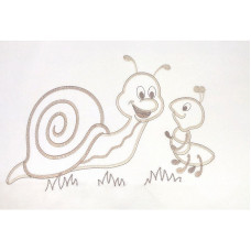 KIECZMERSKI SNAIL Gultas veļas komplekts no 3 daļām 135x100cm/160cm ecru IZPĀRDOŠANA