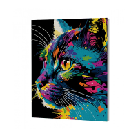 SPLAT PLANET Gleznošanas komplekts pēc numuriem 30x40cm BRIGHT CAT, SP46611