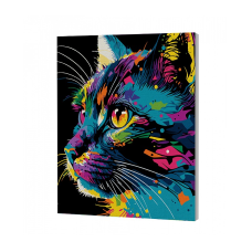 SPLAT PLANET Gleznošanas komplekts pēc numuriem 30x40cm BRIGHT CAT, SP46611