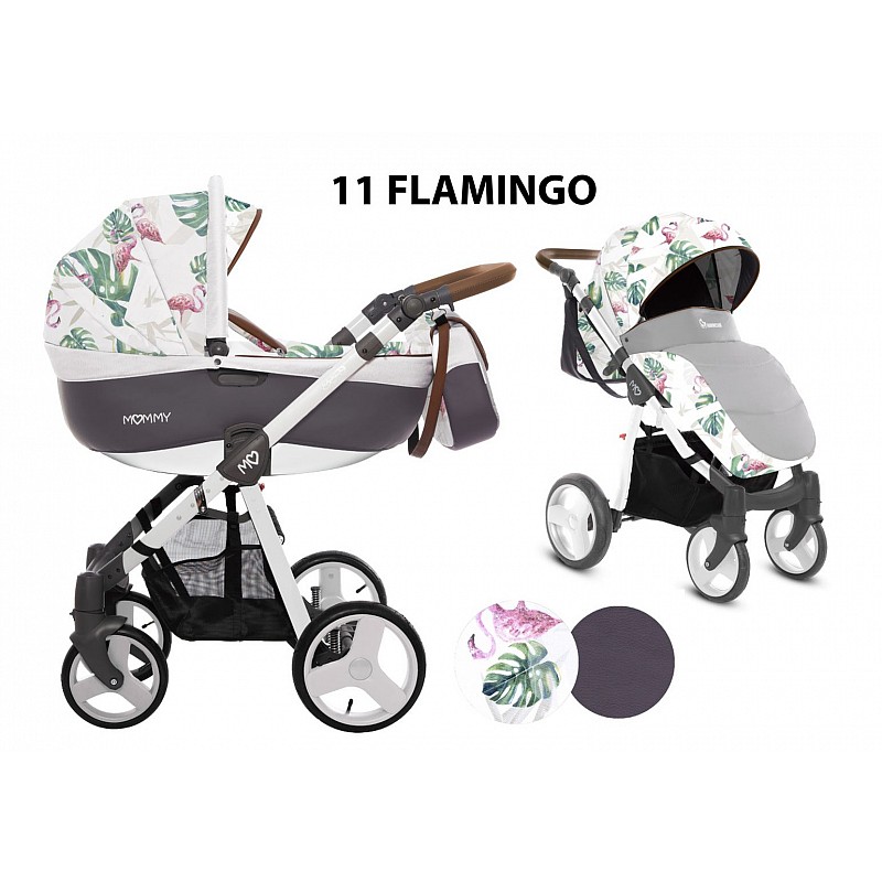 BABYACTIVE MOMMY Spring/Summer Universālie rati 2in1, 11 FLAMINGO