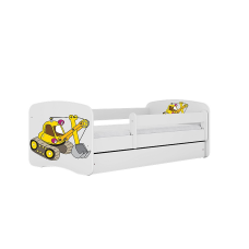 KOCOT KIDS gulta ar atvilktni un matraci BABYDREAMS white Digger 160x80cm