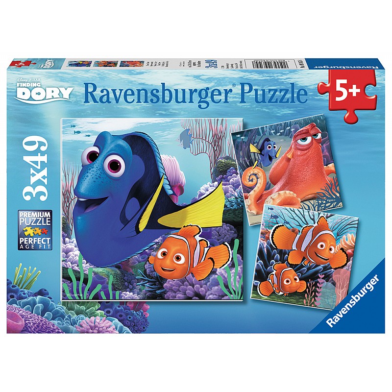 Ravensburger puzle 3X49 Finding Dory R 09345