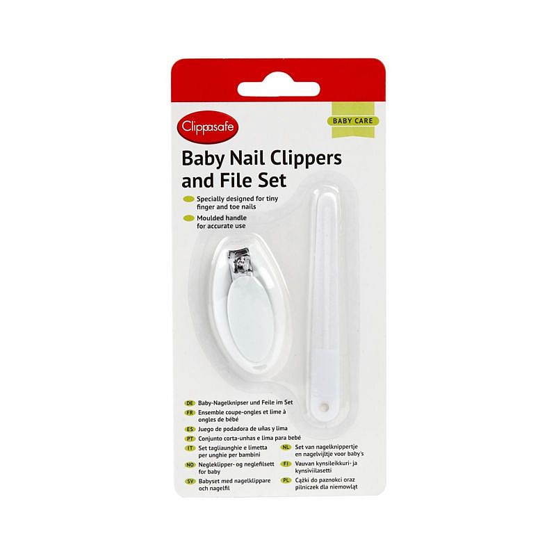 CLIPPASAFE 33/3 Nail Clippers & File Set Vīllīte un knaiblītes nagiem, CL303