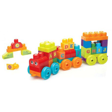 MEGA BLOKS ABC Learning Train konstruktors Muzikāls vilciens 60gab. DXH35