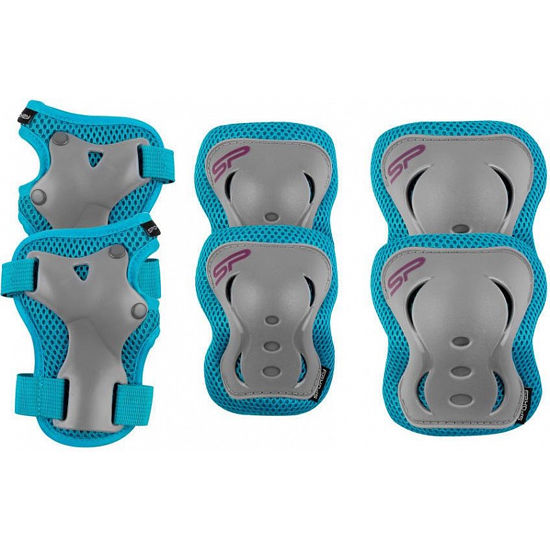 SPOKEY SHIELD bērnu aizsargu komplekts M izmērs, 924817 turquoise/grey